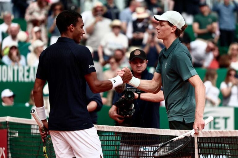 Sinner supera Auger-Aliassime e avança para semifinais em Monte Carlo