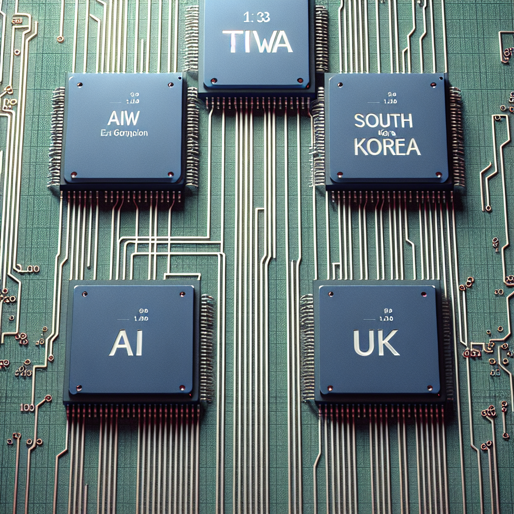 Taiwan e Coreia do Sul superam Reino Unido em mercado de chips de IA