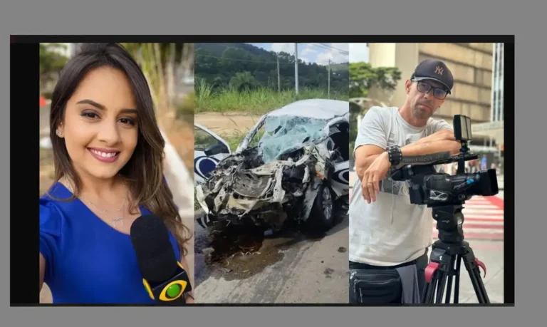 O repórter cinematográfico Rodrigo Lapa e a repórter Alice Ribeiro foram vítimas de um acidente de carro