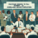 Trump Ordena Pagamento Integral a Funcionários do D.H.S. Trump Ordena Pagamento Integral a Funcionários do D.H.S.