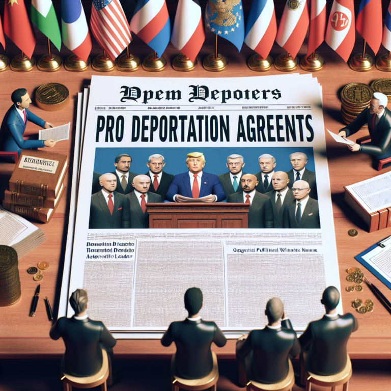 Trump Propõe Acordos de Deportação; Autocratas Atentos