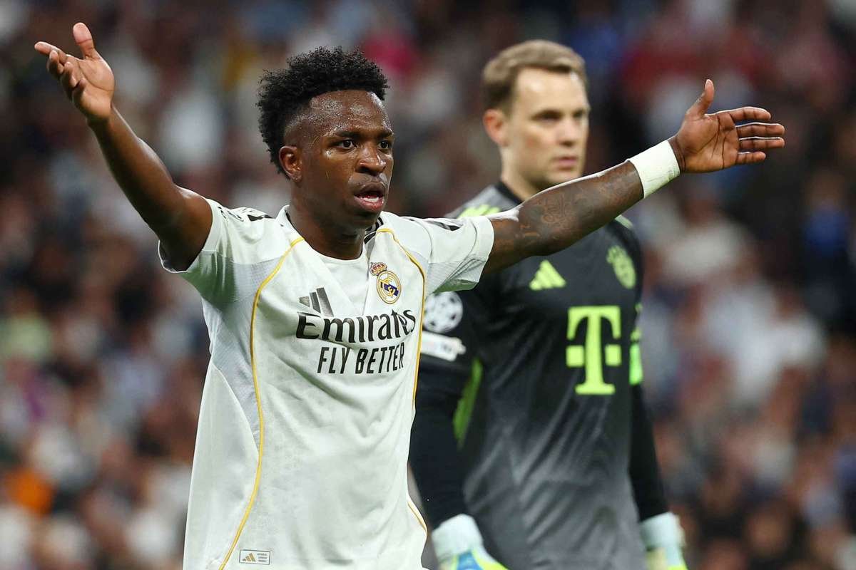 Vinicius Jr. busca reabilitação contra o Bayern na Champions