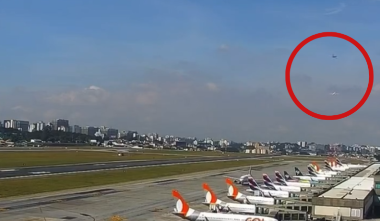 aviões evitam colisão após ficaram 22 metros de distância em Congonhas