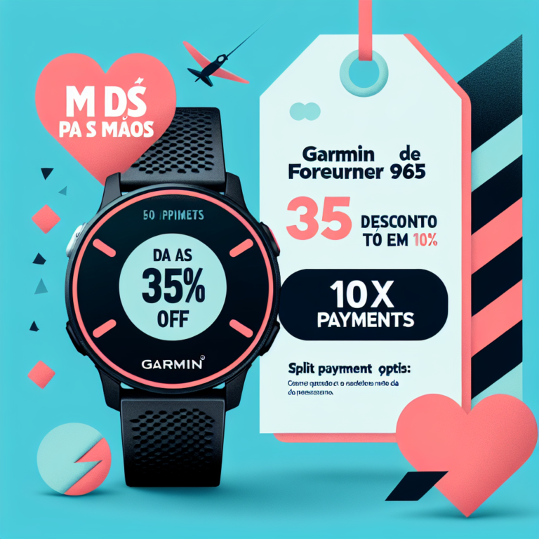 Garmin Forerunner 965: 35% de desconto em 10x para o Dia das Mães