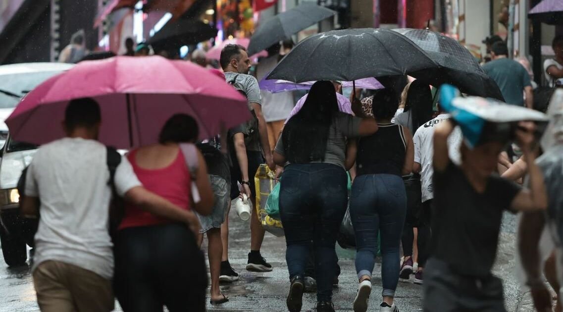 instabilidades provocam chuva em grande parte do país