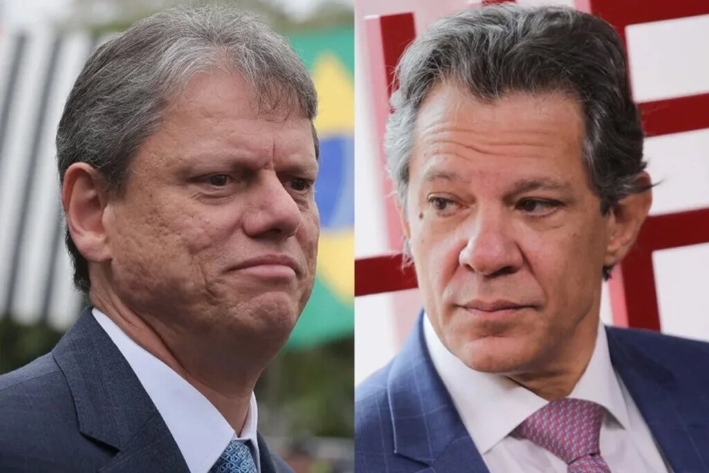 Tarcísio lidera disputa em SP com 46%; Haddad tem 30%