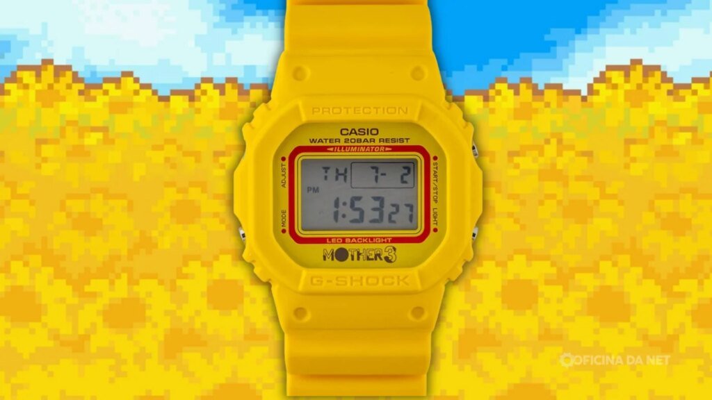 Casio apresenta G-Shock inspirado em icônico RPG da Nintendo