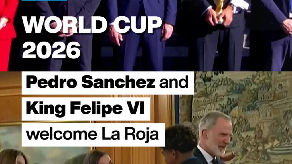 Copa do Mundo 2026: Sanchez e Rei Felipe VI recebem La Roja