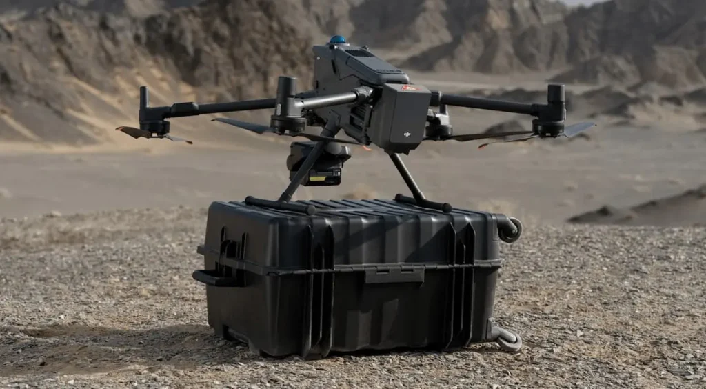 DJI apresenta AP100, inovador paraquedas para drones profissionais