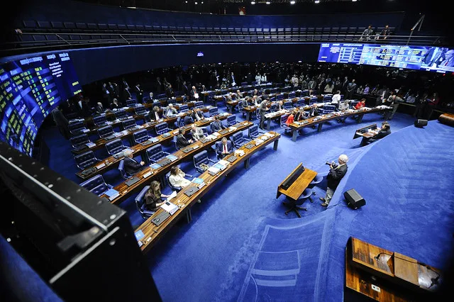 Plenário do Senado Federal durante sessão deliberativa ordinária