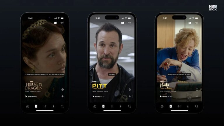 HBO Max lança testes de vídeos verticais no app iOS nos EUA