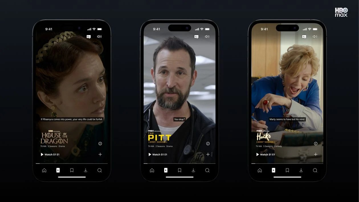 HBO Max lança testes de vídeos verticais no app iOS nos EUA