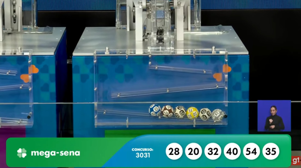 Números sorteados do concurso 3031 da Mega-Sena hoje