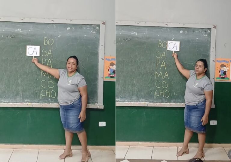 professora viraliza ao ensinar crianças a ler em escola rural