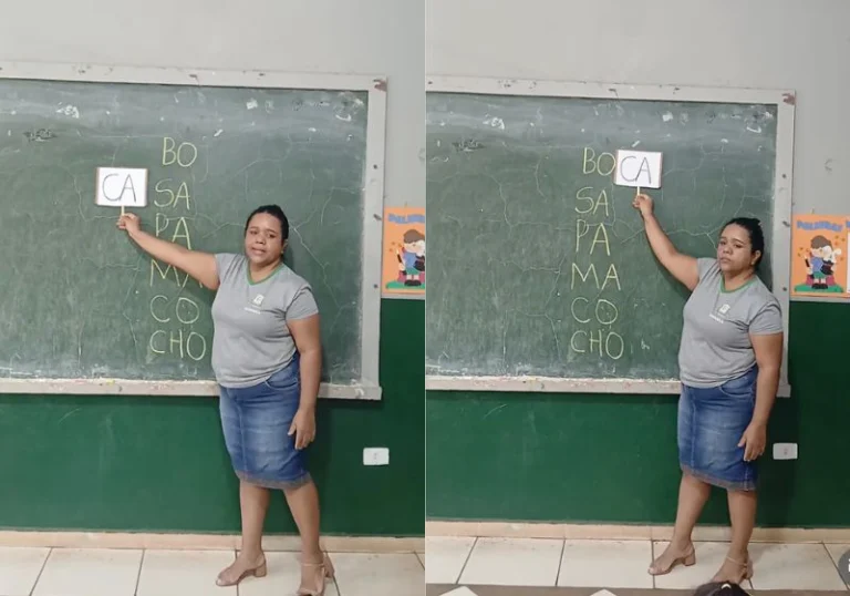 professora viraliza ao ensinar crianças a ler em escola rural