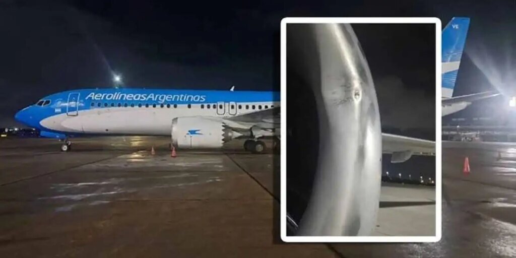 Avião de companhia argentina identifica impacto de drone no Galeão