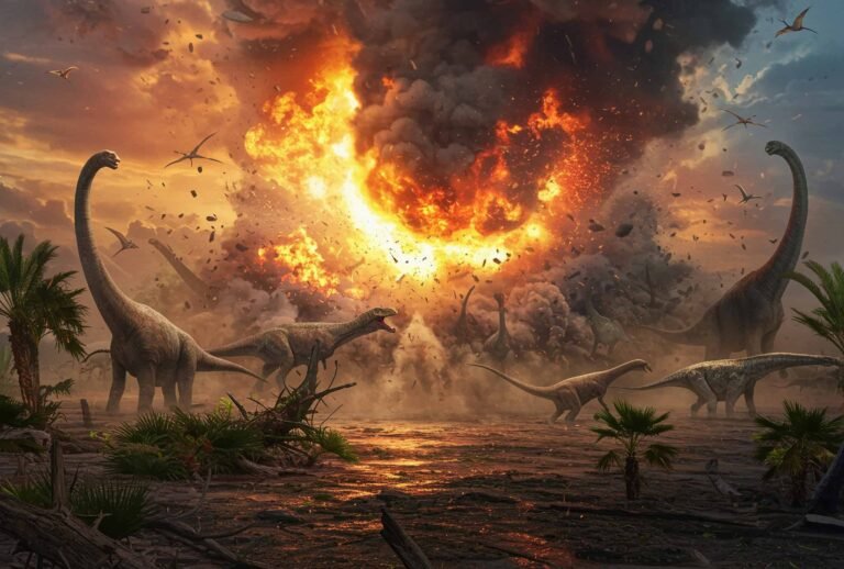 Asteroide causou calor extremo que exterminou dinossauros