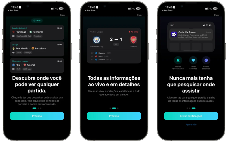 App Revela Onde Assistir aos Jogos de Futebol ao Vivo