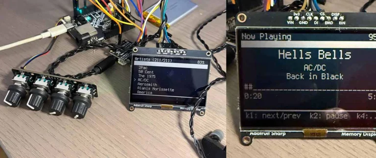 Entusiasta cria player de música com ESP32-S3 e Jellyfin