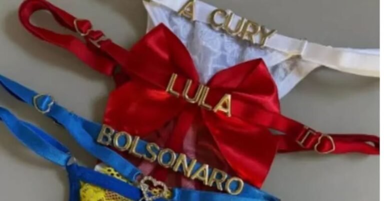 Lojas viralizam com lingeries com nomes de Lula e Flávio: 'Eleições quentes'