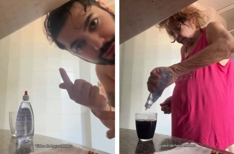 Neto flagra avó exagerando no adoçante e acende alerta sobre consumo; VEJA