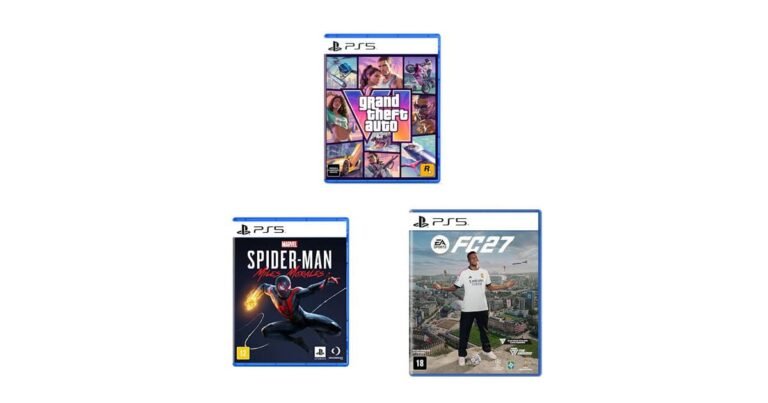 Promoções imperdíveis na Amazon: GTA VI e Spider-Man para PS5