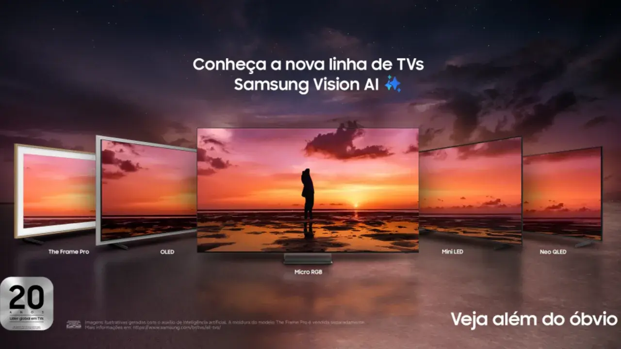 Samsung apresenta novas TVs Micro RGB, OLED e Neo QLED no Brasil