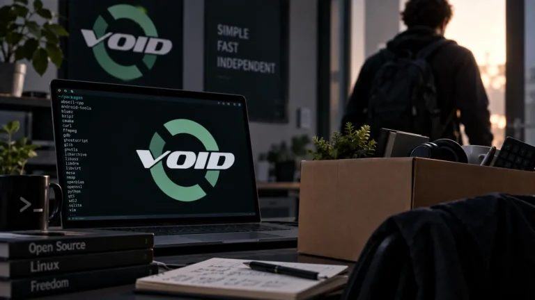Void Linux enfrenta perda de 113 pacotes devido a conflito de IA