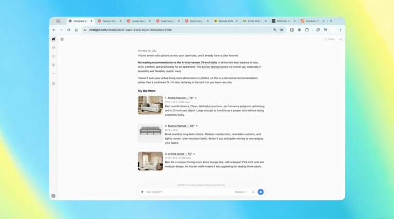 ChatGPT expande funcionalidades no Chrome e Live com novas vozes
