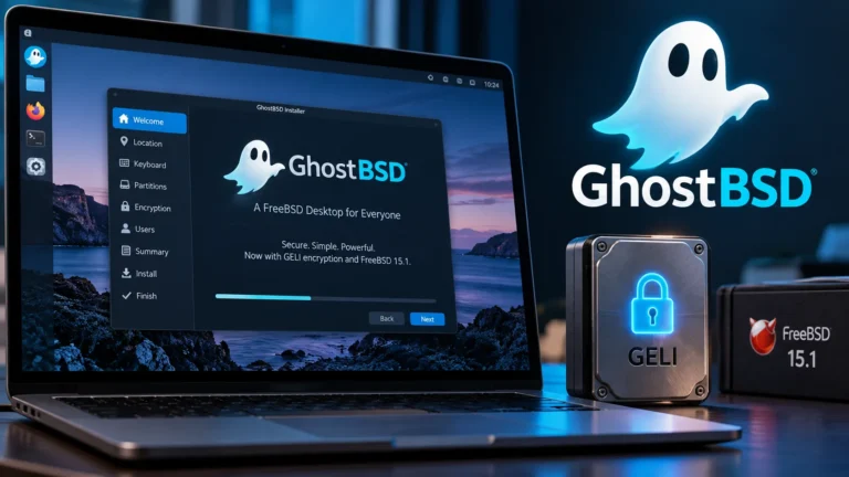 GhostBSD 26.2: Novo Instalador e Recursos de Criptografia GELI