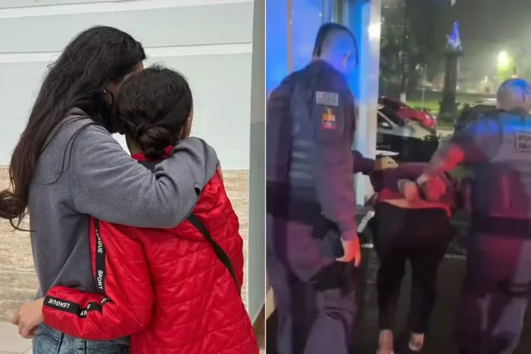 Menina resgatada em SP após sinalizar policial com piscar
