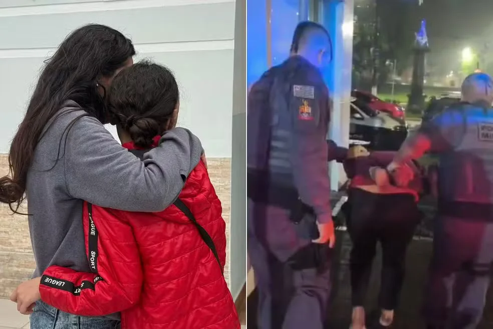 Menina resgatada em SP após sinalizar policial com piscar