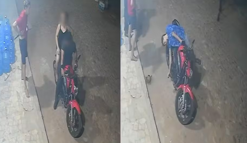 suspeito de assalto leva pedrada na cabeça e desmaia durante ação